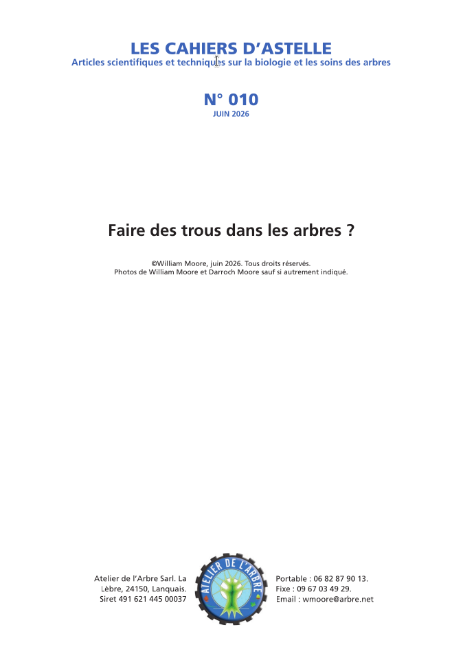 N&deg;10 - Faire deds trous dans les arbres